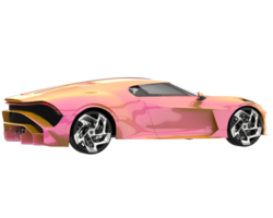 carro esporte isolado em fundo transparente. renderização 3D - ilustração png