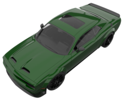 Sport car isolated on transparent background. 3d rendering - illustration png