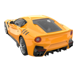 voiture de sport isolée sur fond transparent. rendu 3d - illustration png