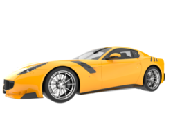 carro esporte isolado em fundo transparente. renderização 3D - ilustração png