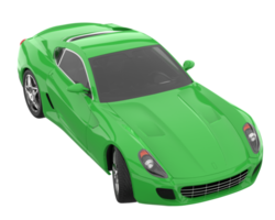 carro esporte isolado em fundo transparente. renderização 3D - ilustração png