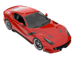 voiture de sport isolée sur fond transparent. rendu 3d - illustration png