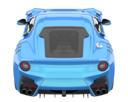 Sport car isolated on transparent background. 3d rendering - illustration png