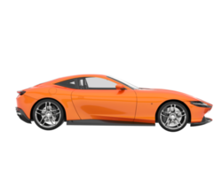 voiture de sport isolée sur fond transparent. rendu 3d - illustration png