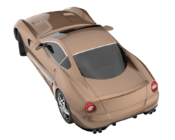 carro esporte isolado em fundo transparente. renderização 3D - ilustração png