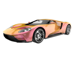 Sport car isolated on transparent background. 3d rendering - illustration png