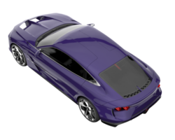 Sport car isolated on transparent background. 3d rendering - illustration png