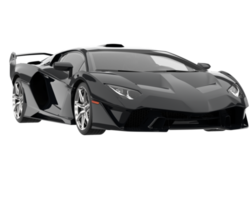 carro esporte isolado em fundo transparente. renderização 3D - ilustração png