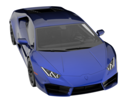 Sport car isolated on transparent background. 3d rendering - illustration png