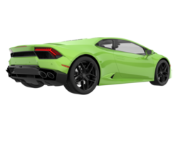 Sport car isolated on transparent background. 3d rendering - illustration png