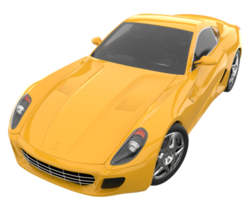 carro esporte isolado em fundo transparente. renderização 3D - ilustração png