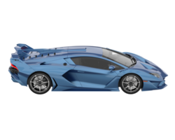 Sport car isolated on transparent background. 3d rendering - illustration png