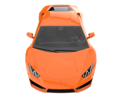 voiture de sport isolée sur fond transparent. rendu 3d - illustration png