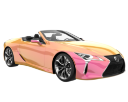 carro esporte isolado em fundo transparente. renderização 3D - ilustração png