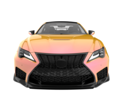 voiture de sport isolée sur fond transparent. rendu 3d - illustration png