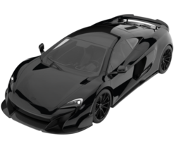 voiture de sport isolée sur fond transparent. rendu 3d - illustration png