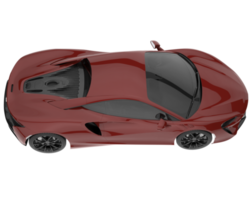 Sport car isolated on transparent background. 3d rendering - illustration png