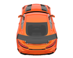 Sport car isolated on transparent background. 3d rendering - illustration png