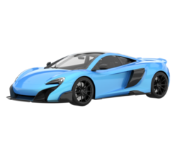 Sport car isolated on transparent background. 3d rendering - illustration png