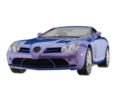 carro esporte isolado em fundo transparente. renderização 3D - ilustração png