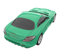 sport auto geïsoleerd Aan transparant achtergrond. 3d renderen - illustratie png