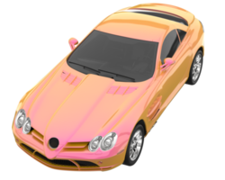 Sport car isolated on transparent background. 3d rendering - illustration png