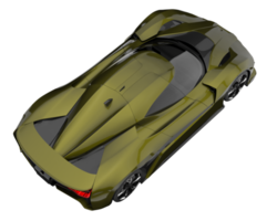 voiture de sport isolée sur fond transparent. rendu 3d - illustration png