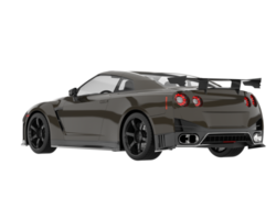 voiture de sport isolée sur fond transparent. rendu 3d - illustration png