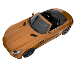 Sport car isolated on transparent background. 3d rendering - illustration png