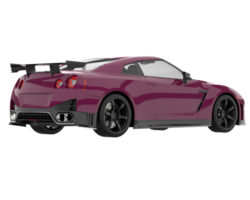 voiture de sport isolée sur fond transparent. rendu 3d - illustration png