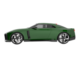 carro esporte isolado em fundo transparente. renderização 3D - ilustração png