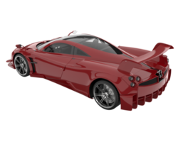 voiture de sport isolée sur fond transparent. rendu 3d - illustration png