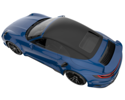 carro esporte isolado em fundo transparente. renderização 3D - ilustração png