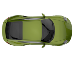 carro esporte isolado em fundo transparente. renderização 3D - ilustração png