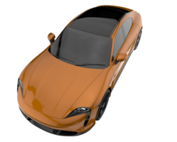 Sport car isolated on transparent background. 3d rendering - illustration png