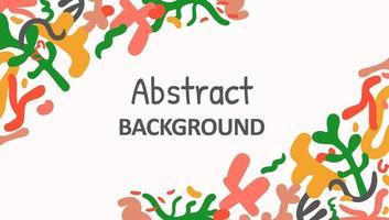 Background with abstract shapes with space for text. Modern trendy minimalist elements for templates with text. vector