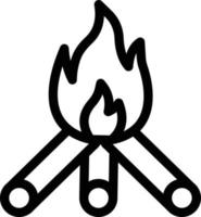 bonfire vector illustration on a background.Premium quality symbols.vector icons for concept and graphic design.