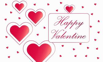 Valentines day background for social media template and banner red color. vector