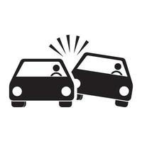 Crashed Cars icon vector