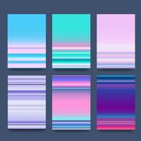 Set of abstract gradient covers. Minimal cover templates. Modern gradient shapes composition.Vector illustration. vector