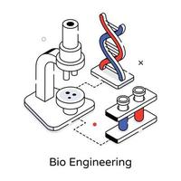 bioingeniería de moda vector