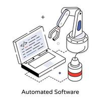 Trendy Automated Software vector