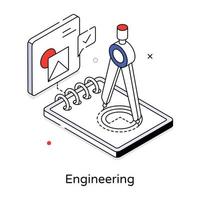 Trendy Engineering Concepts vector