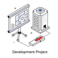 Trendy Development Project vector