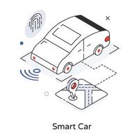 coche inteligente de moda vector