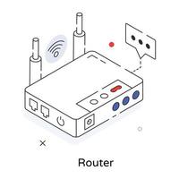 Trendy Router Concepts vector