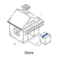 conceptos de tiendas de moda vector