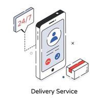 Trendy Delivery Service vector