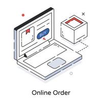 Trendy Online Order vector