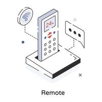 Trendy Remote Concepts vector